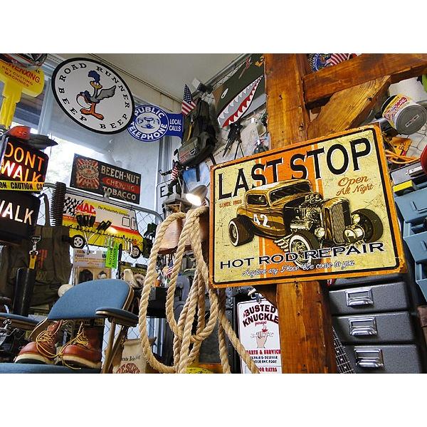 ラストストップ　ホットロッド・リペア　ブリキ看板　■ アメリカン雑貨 アメリカ雑貨 |  | 04