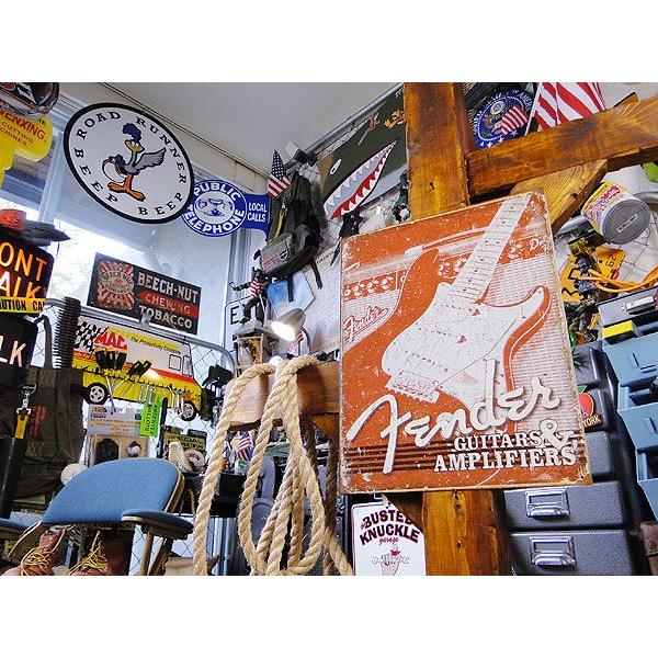 フェンダー　ブリキ看板　（ギター＆アンプ）　アメリカ雑貨　アメリカン雑貨　サインプレート　ティンサインボード　インテリア　壁飾り | アメリカン レトロ | 04