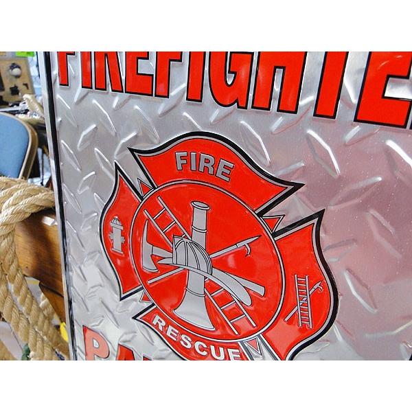 消防士専用駐車場　ブリキ看板 アメリカ雑貨 アメリカン雑貨 | アメリカン レトロ | 03
