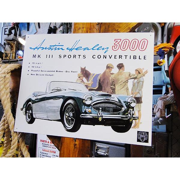 オースチン　ヒーレー3000　マーク3　ブリキ看板　アメリカン雑貨 アメリカ雑貨 | 