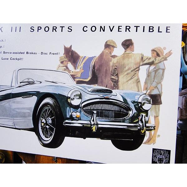 オースチン　ヒーレー3000　マーク3　ブリキ看板　アメリカン雑貨 アメリカ雑貨 |  | 01