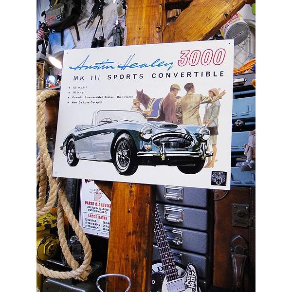 オースチン　ヒーレー3000　マーク3　ブリキ看板　アメリカン雑貨 アメリカ雑貨 |  | 03