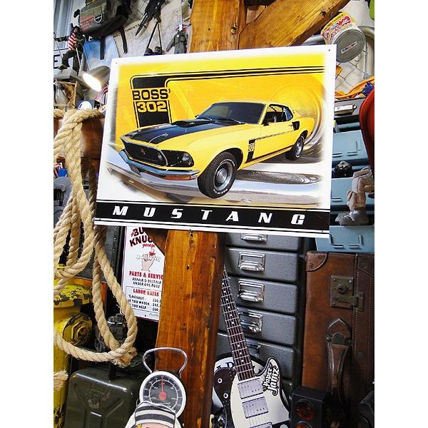 フォード 69年マスタング BOSS302　ブリキ看板 アメリカ雑貨 アメリカン雑貨 爆買 | アメリカン レトロ | 03