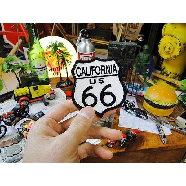 アメリカン レトロ ルート66 ワッペン （カリフォルニア） アメリカ