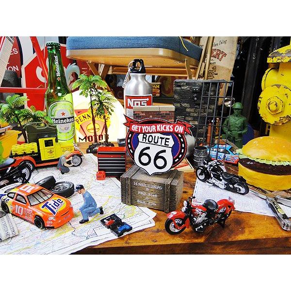 ルート66　ワッペン　（GET YOUR KICKS ON）　アメリカ雑貨　アメリカン雑貨　アイロン　キャラクター　ファッション　ロゴ　おしゃれ | アメリカン レトロ | 02