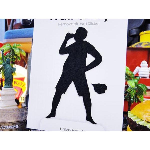 ウォールストーリー　リムーバブルステッカー　（Ojisanシリーズ2）　/　風呂上がり　アメリカ雑貨　アメリカン雑貨　車　シール　グッズ |  | 01