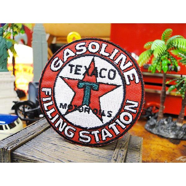 テキサコのワッペン ラウンド アメリカ雑貨 アメリカン雑貨 おしゃれ アイロン ブランド アメリカ ロゴ キャラクター 通販 Id1port
