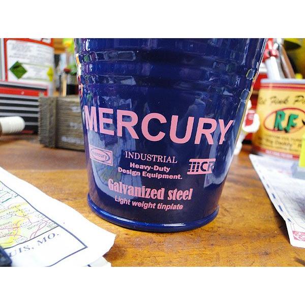 マーキュリーミニバケツ　（ネイビー）　■　アメリカン雑貨　アメリカ雑貨　MERCURY　おしゃれ　男前　生活雑貨　小物入れ　ペンスタンド | MERCURY | 02