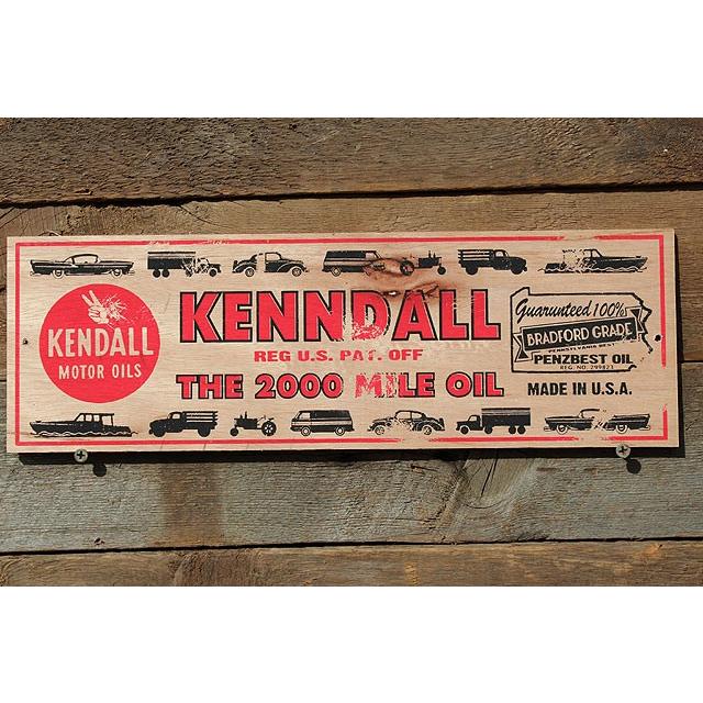 アメリカンガレージ　ミニウッドサイン　（ケンドル） アメリカ雑貨 アメリカン雑貨 壁掛け インテリア おしゃれな部屋 人気 木製看板 | 