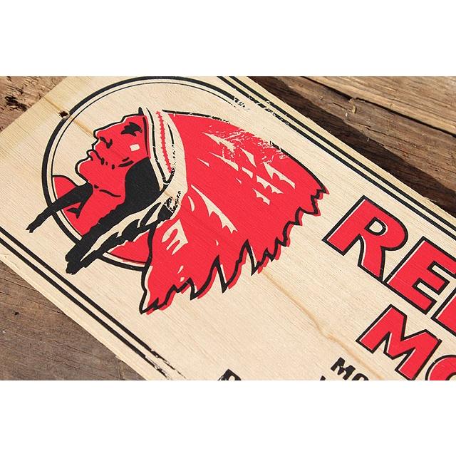 アメリカンガレージ　ミニウッドサイン　（レッドインディアン）　アメリカ雑貨　アメリカン雑貨　壁掛け　インテリアな部屋　木製看板 |  | 02