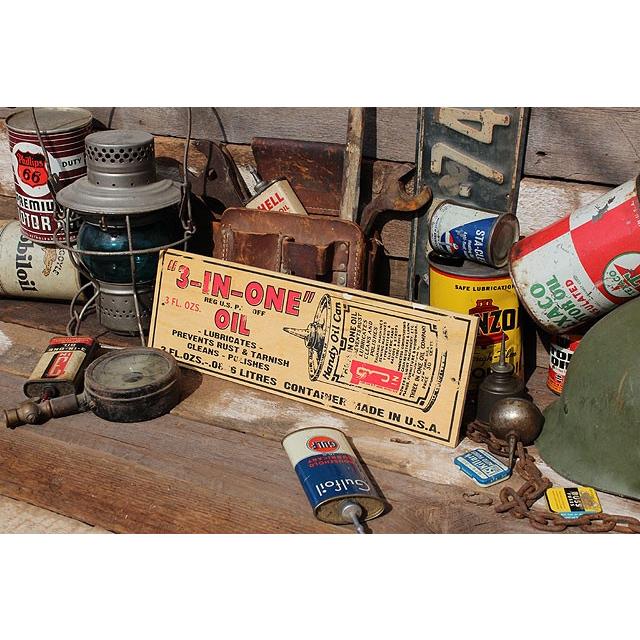 アメリカンガレージ　ミニウッドサイン　（3-IN-ONEオイル）　アメリカ雑貨　アメリカン雑貨　壁掛け　おしゃれな部屋　木製看板 |  | 03