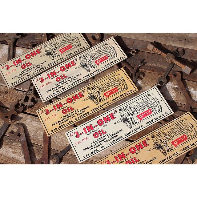 アメリカンガレージ　ミニウッドサイン　（3-IN-ONEオイル）　アメリカ雑貨　アメリカン雑貨　壁掛け　おしゃれな部屋　木製看板 |  | 04