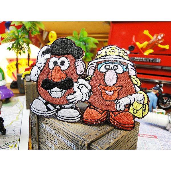 キャラクターワッペン　（ミスター＆ミセスポテトヘッド）　アメリカ雑貨 アメリカン雑貨　キャラクター　アメキャラ | 