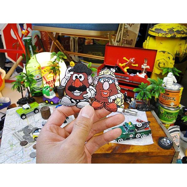 キャラクターワッペン　（ミスター＆ミセスポテトヘッド）　アメリカ雑貨 アメリカン雑貨　キャラクター　アメキャラ |  | 01