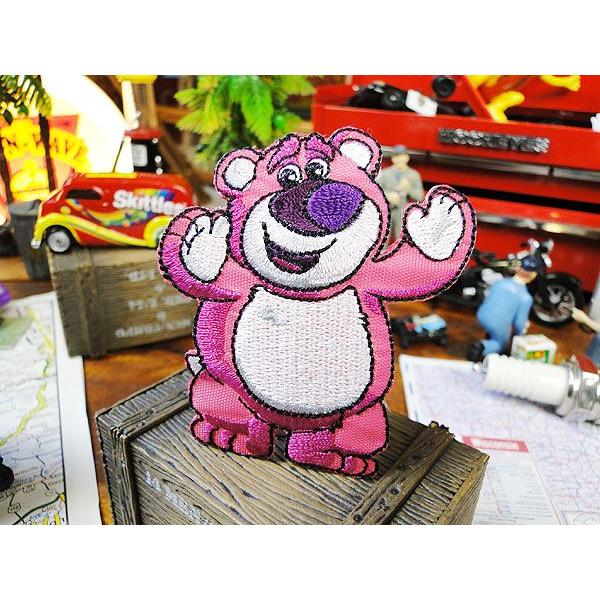 キャラクターワッペン　（ロッツォ・ハグベア）　アメリカ雑貨 アメリカン雑貨　キャラクター　アメキャラ　アイロン　ミニ　ファッション | 