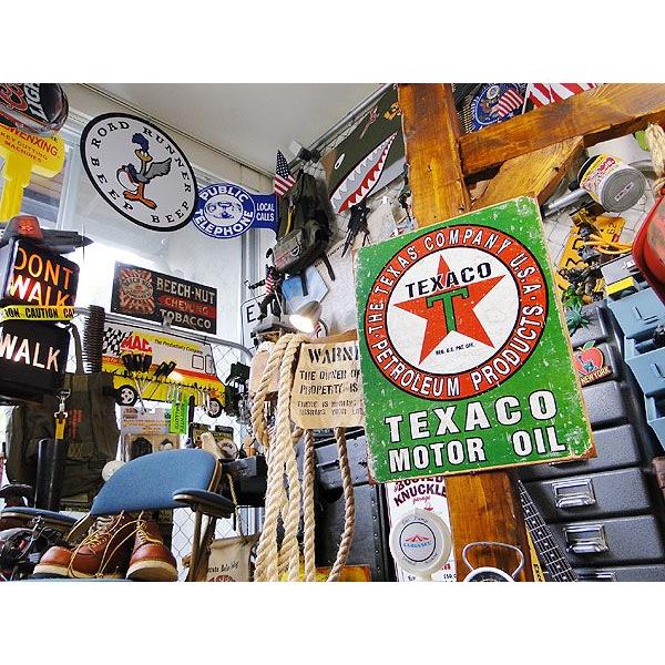 テキサコ　ブリキ看板　（ヴィンテージロゴ）　■ アメリカン雑貨 アメリカ雑貨 |  | 04
