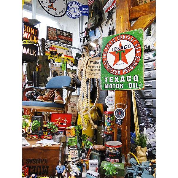 テキサコ　ブリキ看板　（ヴィンテージロゴ）　■ アメリカン雑貨 アメリカ雑貨 |  | 05