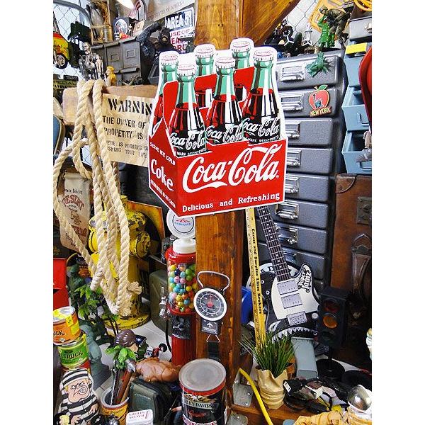 コカ・コーラブランド 6パックカートンボックス　エンボス・ティンサイン アメリカ雑貨 アメリカン雑貨 サインプレート ティンサインボード | Coca Cola | 03