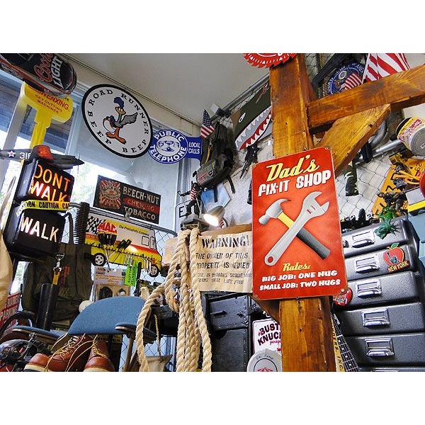 お父さんの修理屋さん U.S.ヘヴィースチールサイン アメリカ雑貨