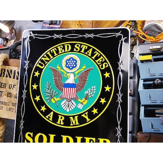 アメリカ ブリキ看板 U.S.アーミーソルジャー専用駐車場　アメリカ雑貨　アメリカン雑貨 |  | 01