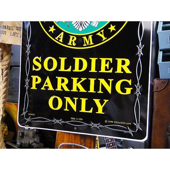 アメリカ ブリキ看板 U.S.アーミーソルジャー専用駐車場　アメリカ雑貨　アメリカン雑貨 |  | 02