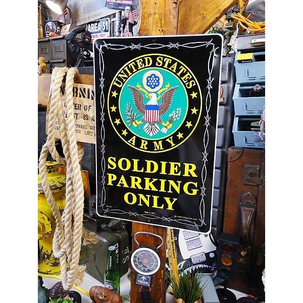 アメリカ ブリキ看板 U.S.アーミーソルジャー専用駐車場　アメリカ雑貨　アメリカン雑貨 |  | 03
