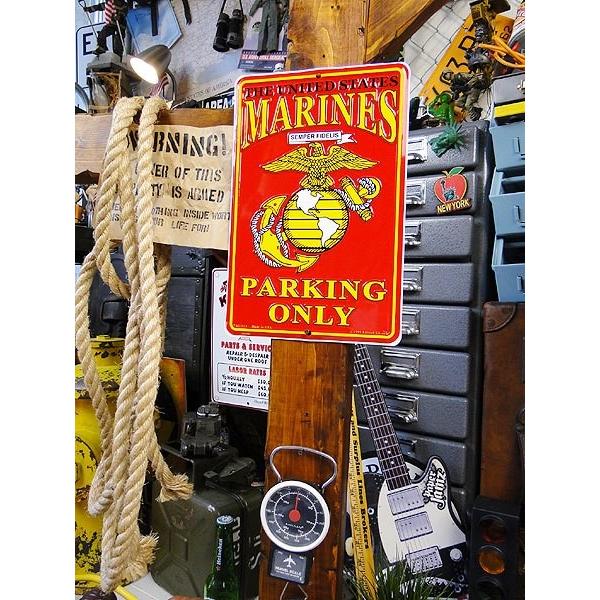 アメリカ ブリキ看板 U.S.マリーン専用駐車場　ミニパーキングサイン 　アメリカ雑貨　アメリカン雑貨 |  | 01