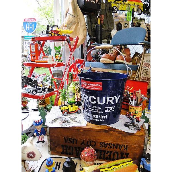 マーキュリーバケツ　（ネイビー）　■ アメリカン雑貨 アメリカ雑貨　MERCURY　おしゃれ　人気　男前　生活雑貨 | アメリカン レトロ | 05