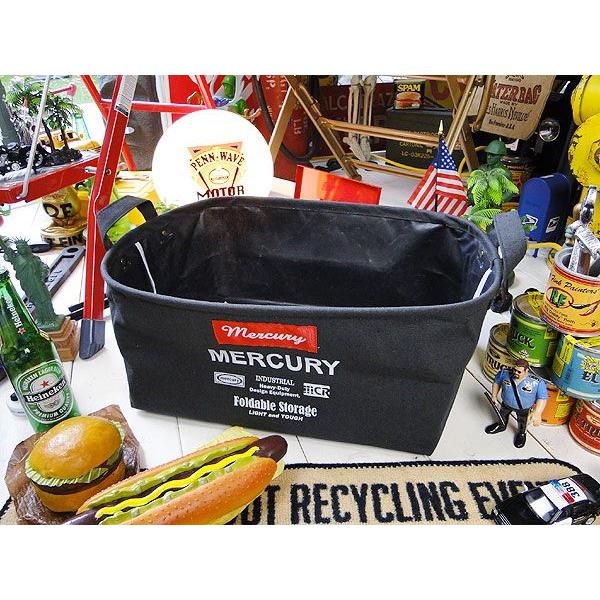マーキュリー　マーキュリー　キャンバス　オーバルバケツ　Sサイズ　（ブラック）　■　アメリカン雑貨　アメリカ雑貨　MERCURY　ゴミ箱 | MERCURY | 03