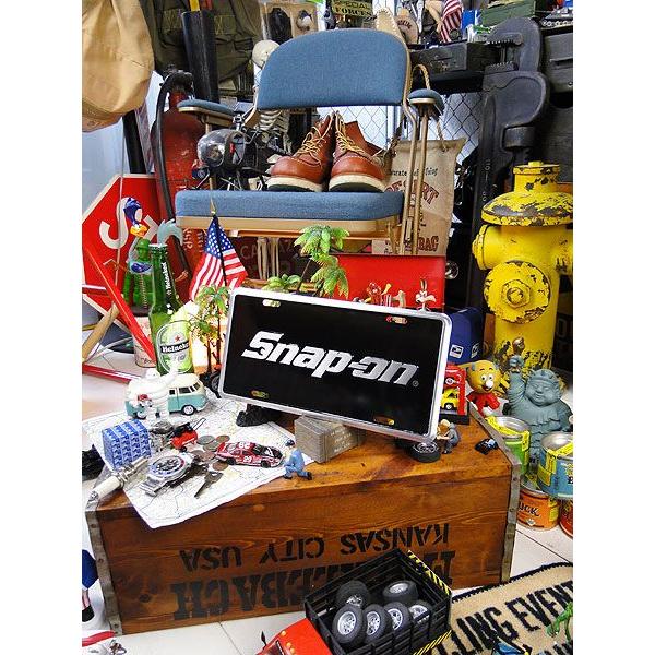 スナップオン　ライセンスプレート　（ブラック＆シルバー）　アメリカ雑貨　アメリカン雑貨 爆買 |  | 02