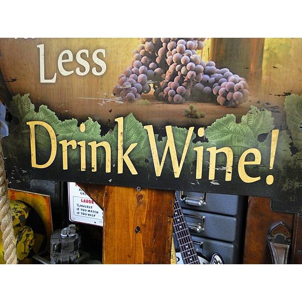 ワインを飲もう！　U.S.へヴィースチールサイン アメリカ雑貨 アメリカン雑貨 サインプレート ティンサインボード |  | 03