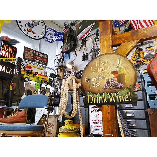 ワインを飲もう！　U.S.へヴィースチールサイン アメリカ雑貨 アメリカン雑貨 サインプレート ティンサインボード |  | 04