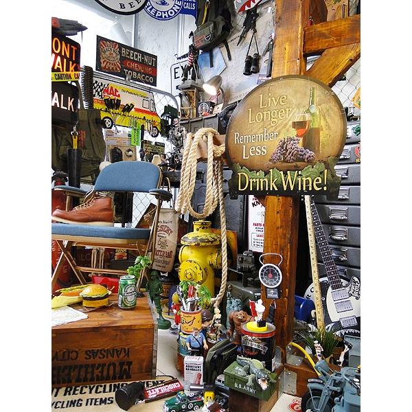 ワインを飲もう！　U.S.へヴィースチールサイン アメリカ雑貨 アメリカン雑貨 サインプレート ティンサインボード |  | 05