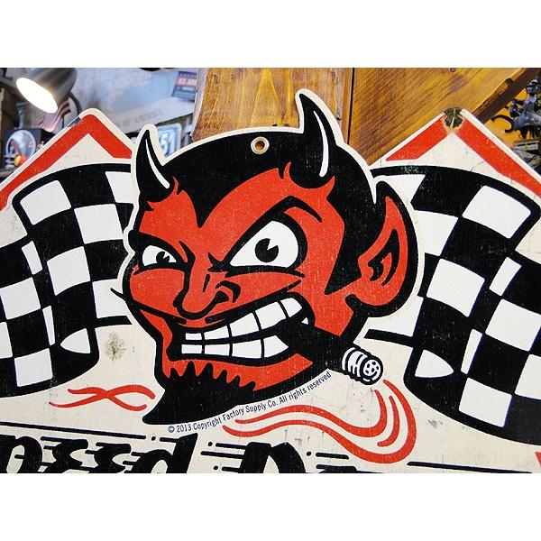 スピードデーモン　ホットロッドショップ　U.S.ヘヴィースチールサイン アメリカン雑貨 アメリカ雑貨 |  | 01