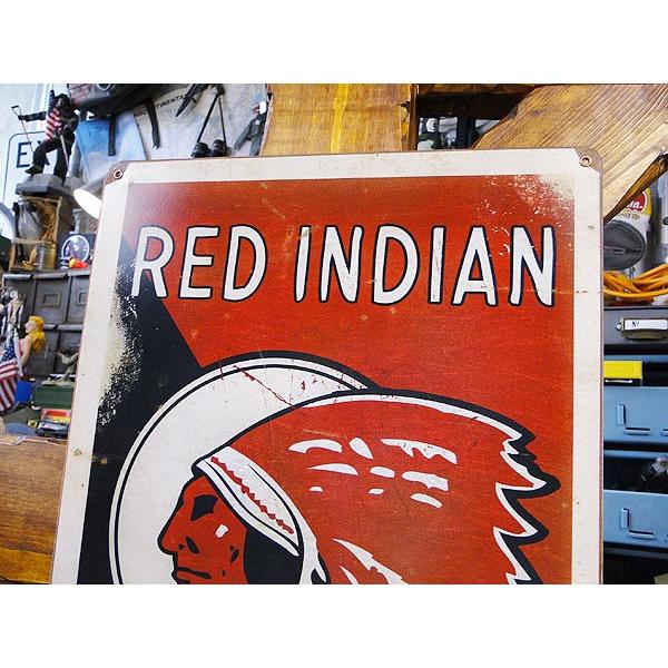 レッドインディアンモーターオイル　U.S.ヘヴィースチールサイン アメリカ雑貨 アメリカン雑貨 壁掛け ブランド |  | 01