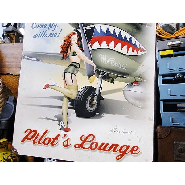 アメリカン レトロ ☆稀少な絶盤品☆ ピンナップガール＆戦闘機 U.S.