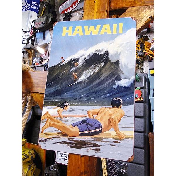 ハワイ　U.S.ヘヴィースチールサイン　（ハワイ　ウェーブ）　アメリカ雑貨　アメリカン雑貨 | アメリカン レトロ