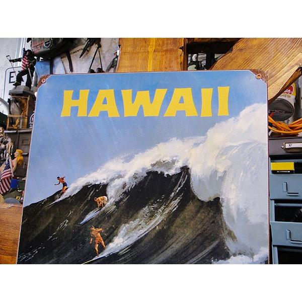 ハワイ　U.S.ヘヴィースチールサイン　（ハワイ　ウェーブ）　アメリカ雑貨　アメリカン雑貨 | アメリカン レトロ | 01