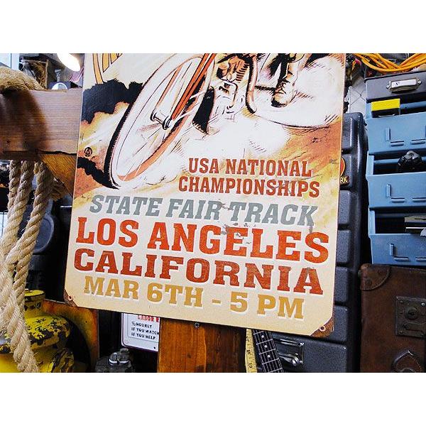 モーターサイクルレース　カリフォルニア　U.S.ヘヴィースチールサイン アメリカ雑貨 アメリカン雑貨 サインプレート | アメリカン レトロ | 02