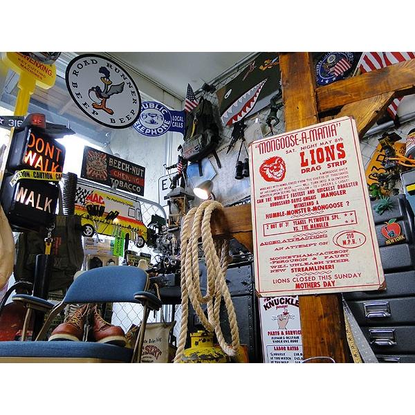 ライオンズ　ドラッグストリップ　U.S.ヘヴィースチールサイン アメリカ雑貨 アメリカン雑貨 |  | 04