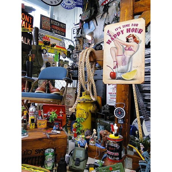 ハッピーアワー　U.S.ヘヴィースチールサイン　（ピンナップガール）　アメリカ雑貨　アメリカン雑貨　サインプレート　ティンサインボード |  | 05