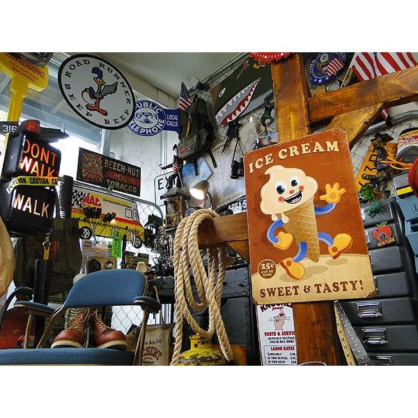 ★稀少な絶盤品★ ファーストフードブラザーズ　U.S.ヘヴィースチールサイン　（ソフトクリーム/レクタングル）　アメリカ雑貨　プレート |  | 04