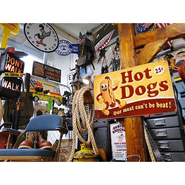 ★稀少な絶盤品★ ファーストフードブラザーズ　U.S.ヘヴィースチールサイン　（ホットドッグ/レクタングル）　アメリカン雑貨　プレート | アメリカン レトロ | 04