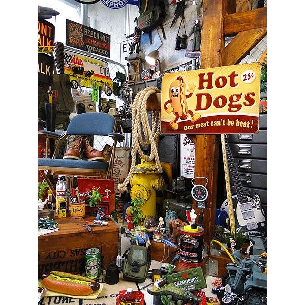 ★稀少な絶盤品★ ファーストフードブラザーズ　U.S.ヘヴィースチールサイン　（ホットドッグ/レクタングル）　アメリカン雑貨　プレート | アメリカン レトロ | 05