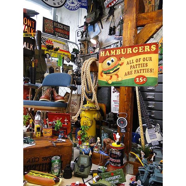 ファーストフードブラザーズ　U.S.ヘヴィースチールサイン　（ハンバーガー/レクタングル）　アメリカン雑貨　サインプレート |  | 05