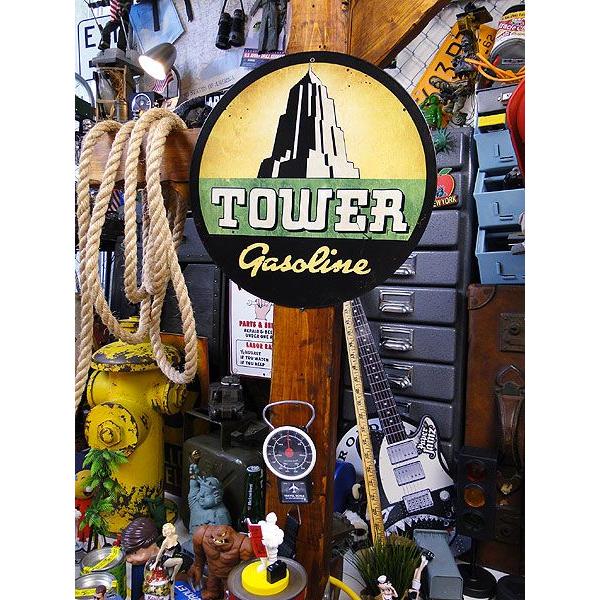 アメリカンオイルメーカー　U.S.ヘヴィースチールサイン　（タワーガソリン）　アメリカ雑貨　アメリカン雑貨　インテリア　壁掛け | アメリカン レトロ | 03