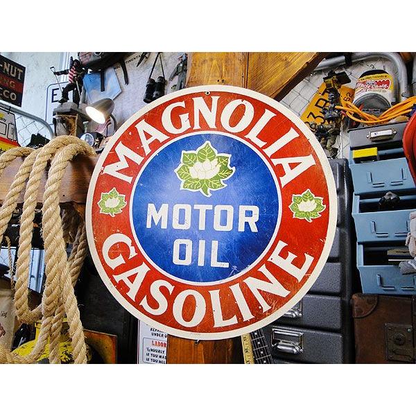 アメリカンオイルメーカー　U.S.ヘヴィースチールサイン　（マグノリアガソリン）　アメリカ雑貨　アメリカン雑貨　インテリア　壁掛け | アメリカン レトロ
