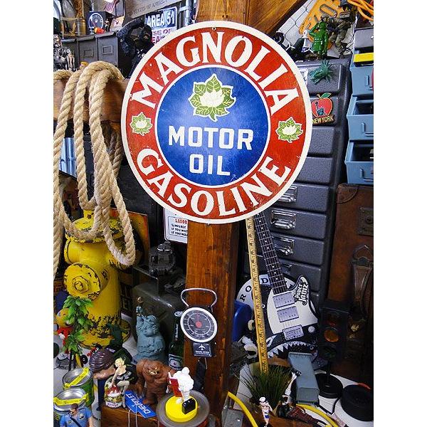 アメリカンオイルメーカー　U.S.ヘヴィースチールサイン　（マグノリアガソリン）　アメリカ雑貨　アメリカン雑貨　インテリア　壁掛け | アメリカン レトロ | 03