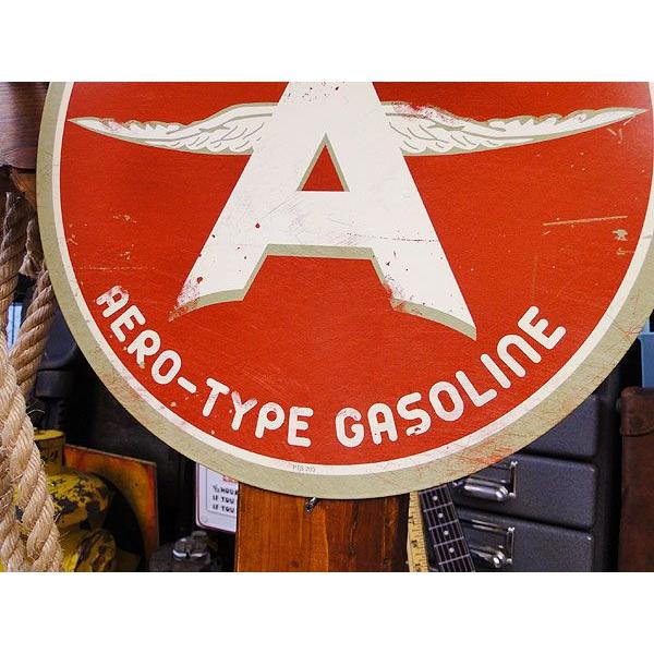 アメリカンオイルメーカー　U.S.ヘヴィースチールサイン　（フライングエースガソリン）　アメリカ雑貨　アメリカン雑貨　インテリア | アメリカン レトロ | 02