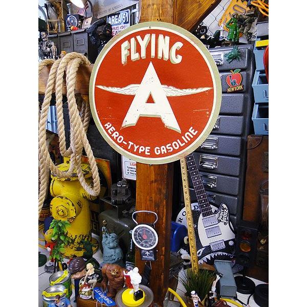 アメリカンオイルメーカー　U.S.ヘヴィースチールサイン　（フライングエースガソリン）　アメリカ雑貨　アメリカン雑貨　インテリア | アメリカン レトロ | 03